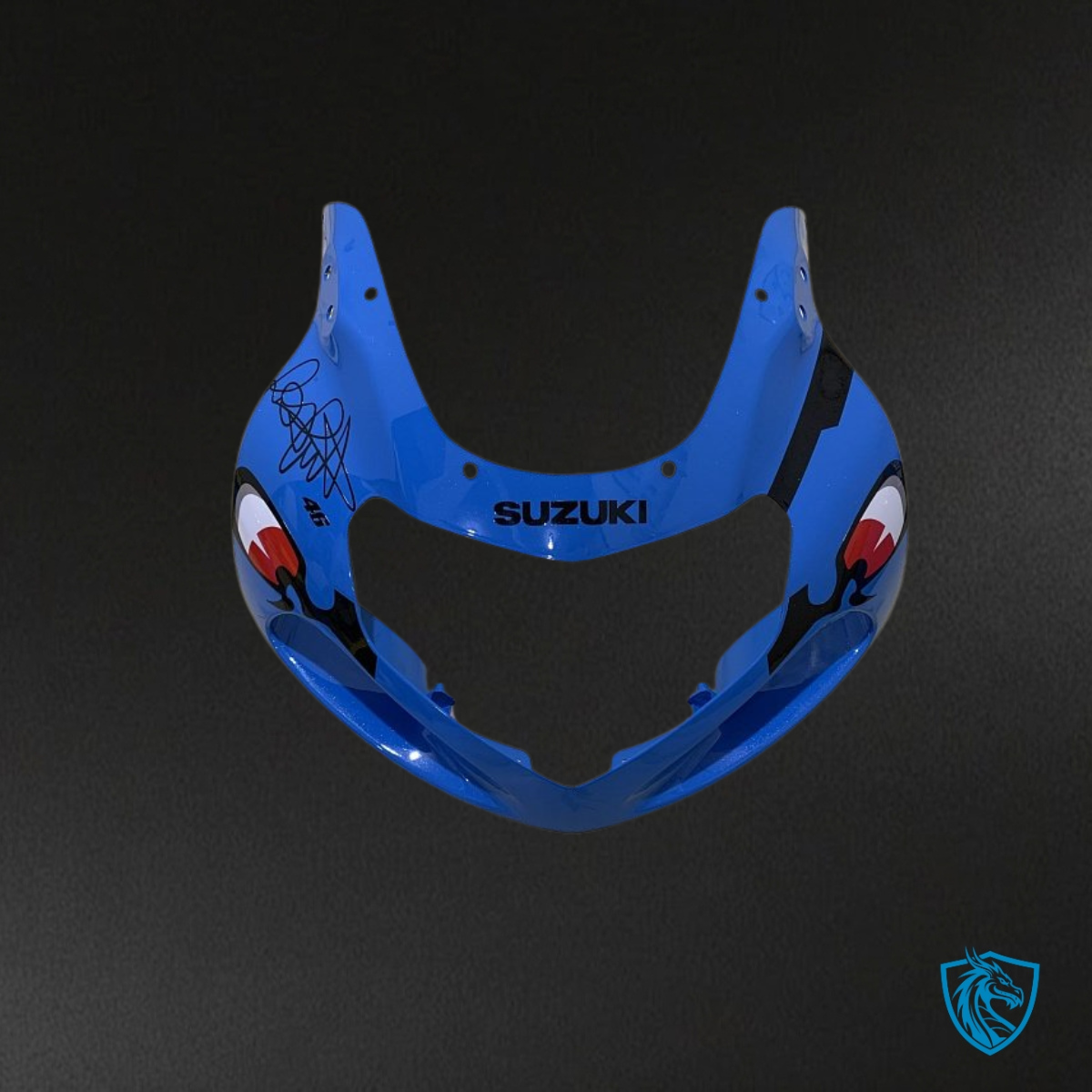 Suzuki GSXR600/750 (2001-2003) Blue, Yellow & Black Shark - MERGEment Motorcycle Fairings Kit