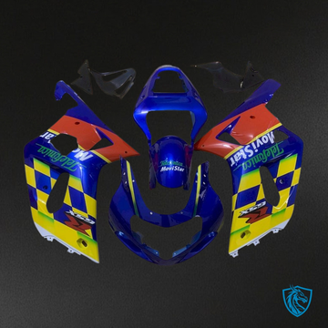 Suzuki GSXR600/750 (2001-2003) Blue Movistar Fairing Kit - Aftermarket ABS Bodywork