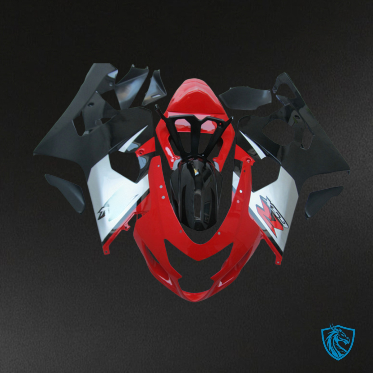 Suzuki GSXR600/750 (2001-2003) Red & Black Fairing Kit | ABS Bodywork