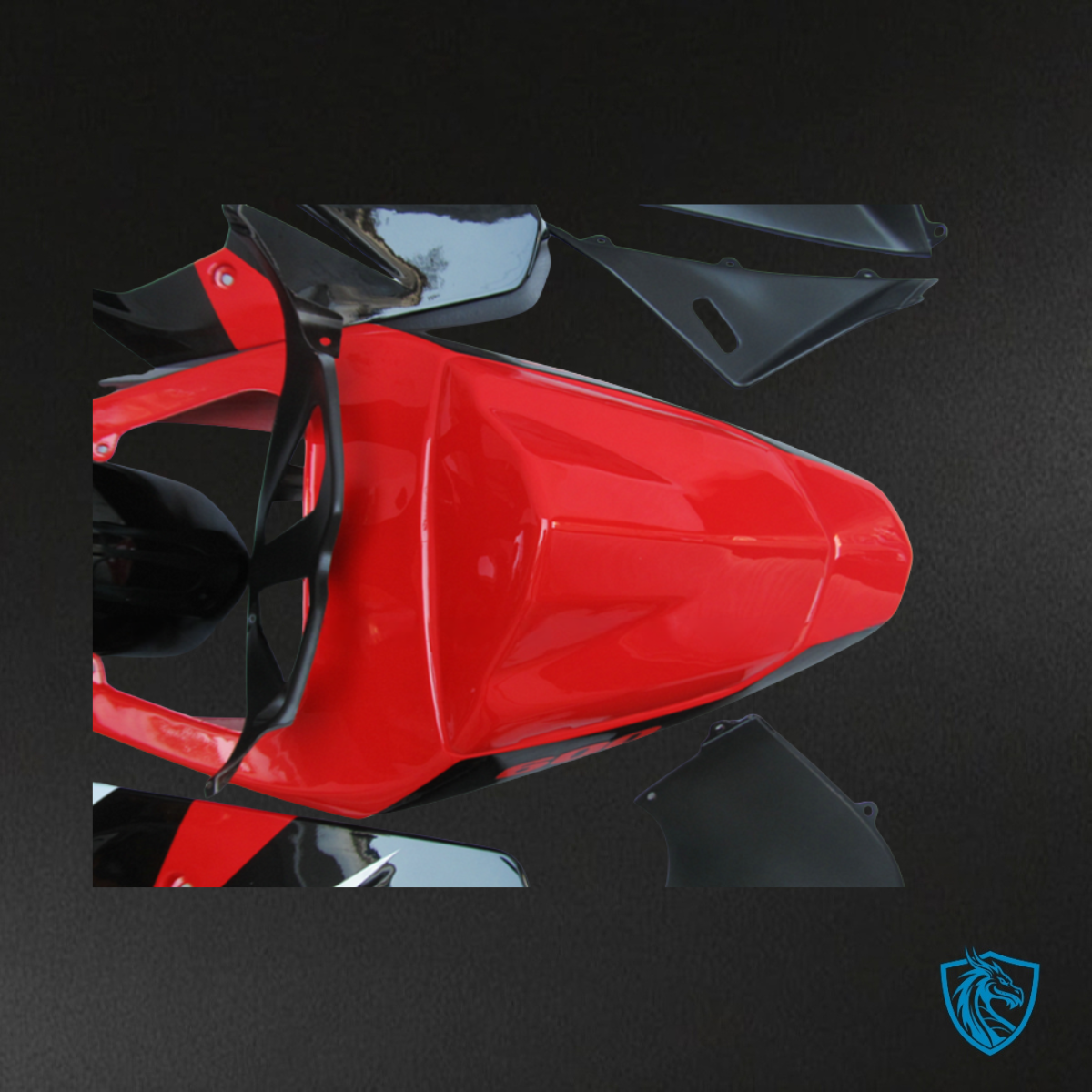 Suzuki GSXR600/750 (2001-2003) Red & Black Fairing Kit | ABS Bodywork