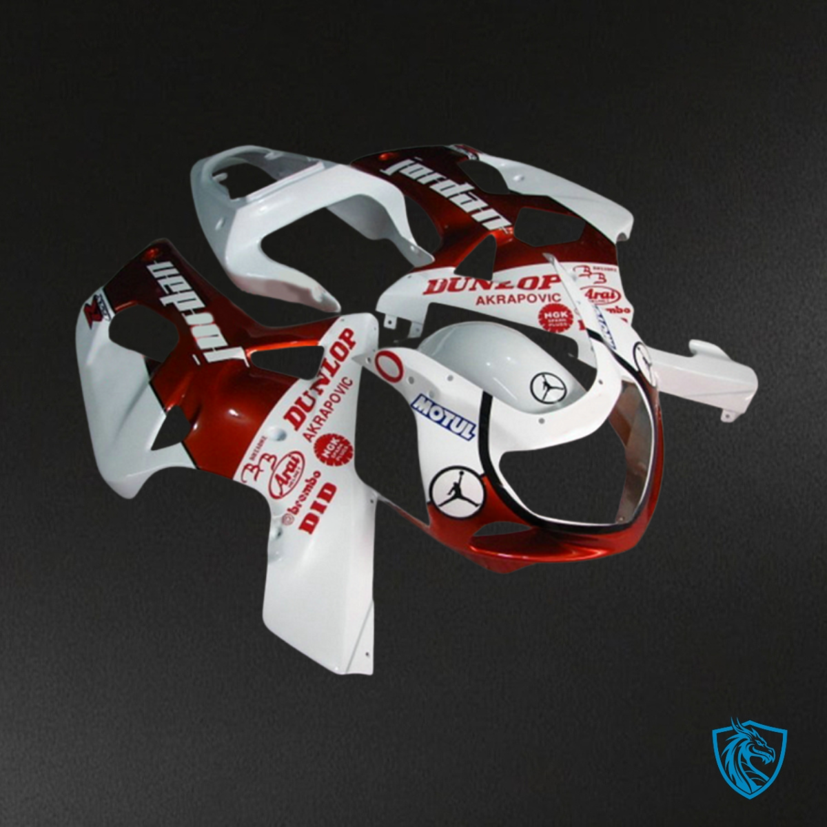 Suzuki GSXR600/750 (2001-2003) White Jordan Fairing Kit - Aftermarket ABS Bodywork