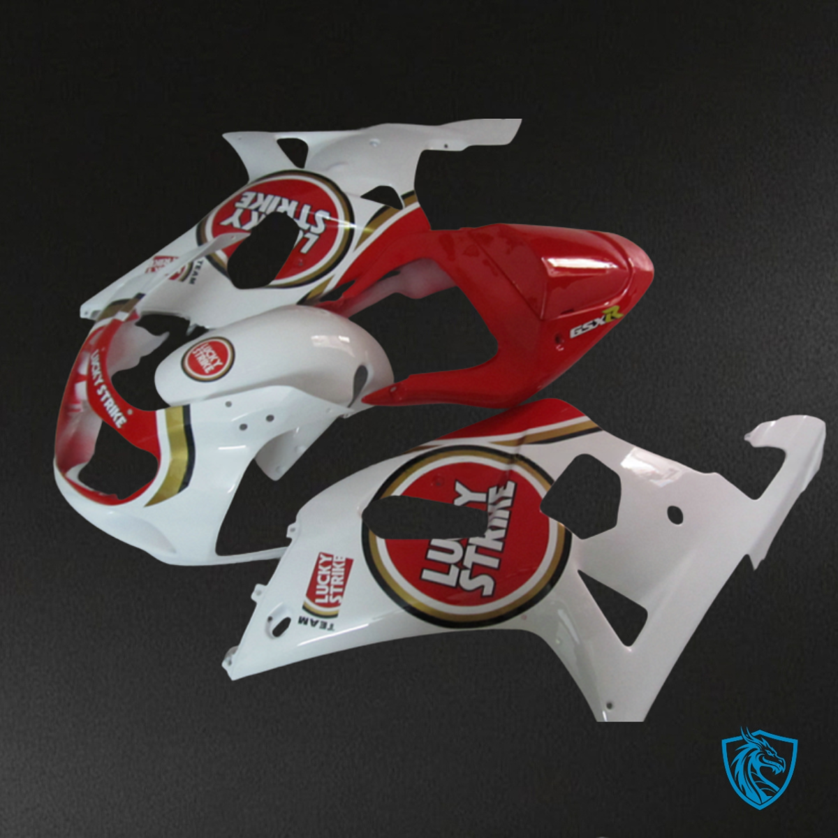 Suzuki GSXR600/750 (2001-2003) White & Red ABS Bodywork - Fairings Kit