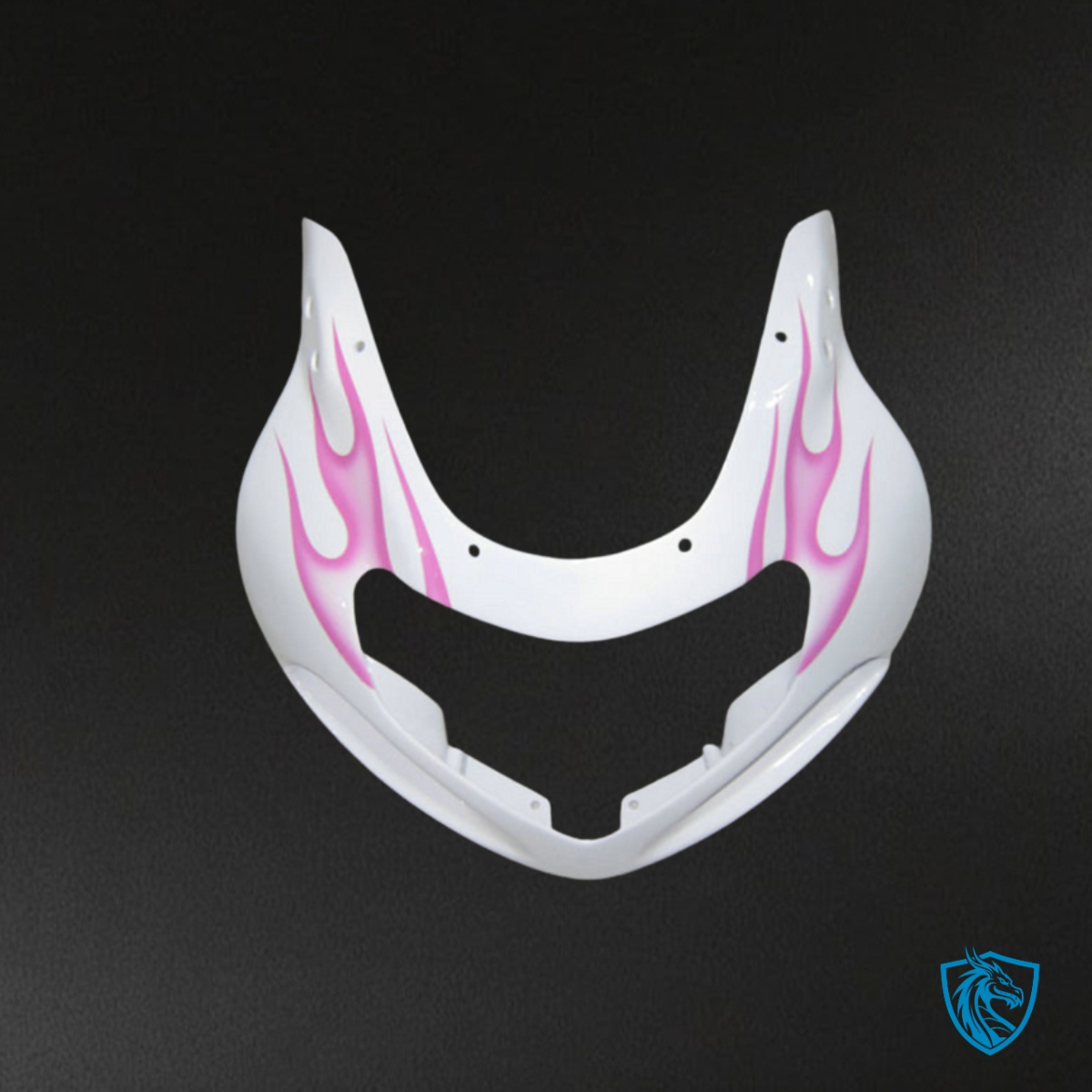 Suzuki GSXR600/750 (2001-2003) White & pink flame - MERGEment Motorcycle Fairings Kit