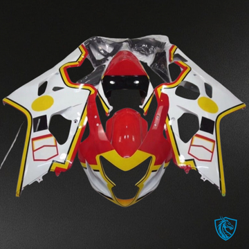 Suzuki GSXR600/750 (2004-2005) Red, White & Yellow - Custom ABS Fairing Kit
