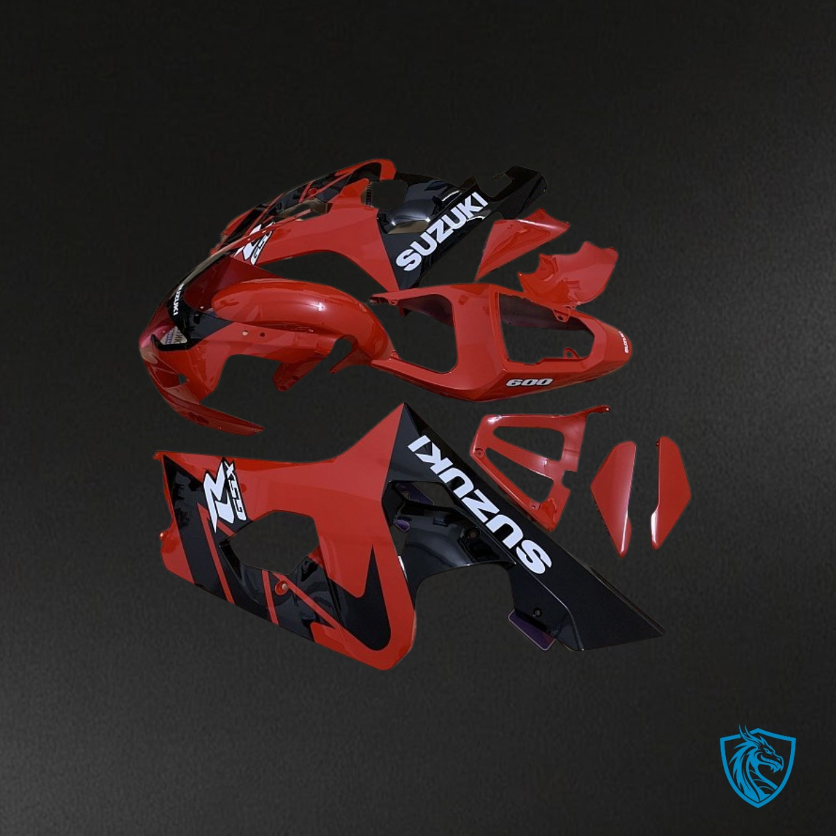 Suzuki GSXR600/750 (2004-2005) Red - Custom ABS Fairing Kit