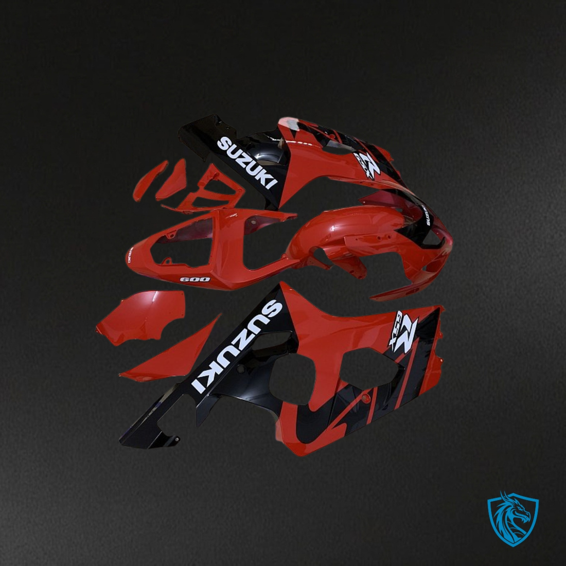 Suzuki GSXR600/750 (2004-2005) Red - Custom ABS Fairing Kit