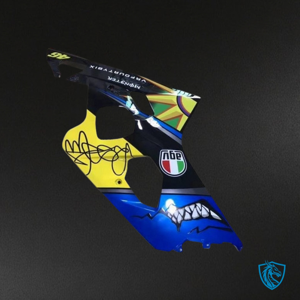 Suzuki GSXR600/750 (2004-2005) Blue & Yellow Shark - Custom ABS Fairing Kit