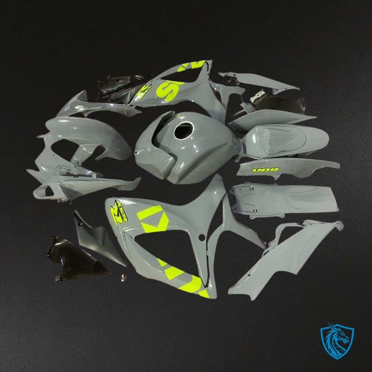 Suzuki GSXR600/750 (2006-2007) Gray Fairings Kit | ABS Bodywork