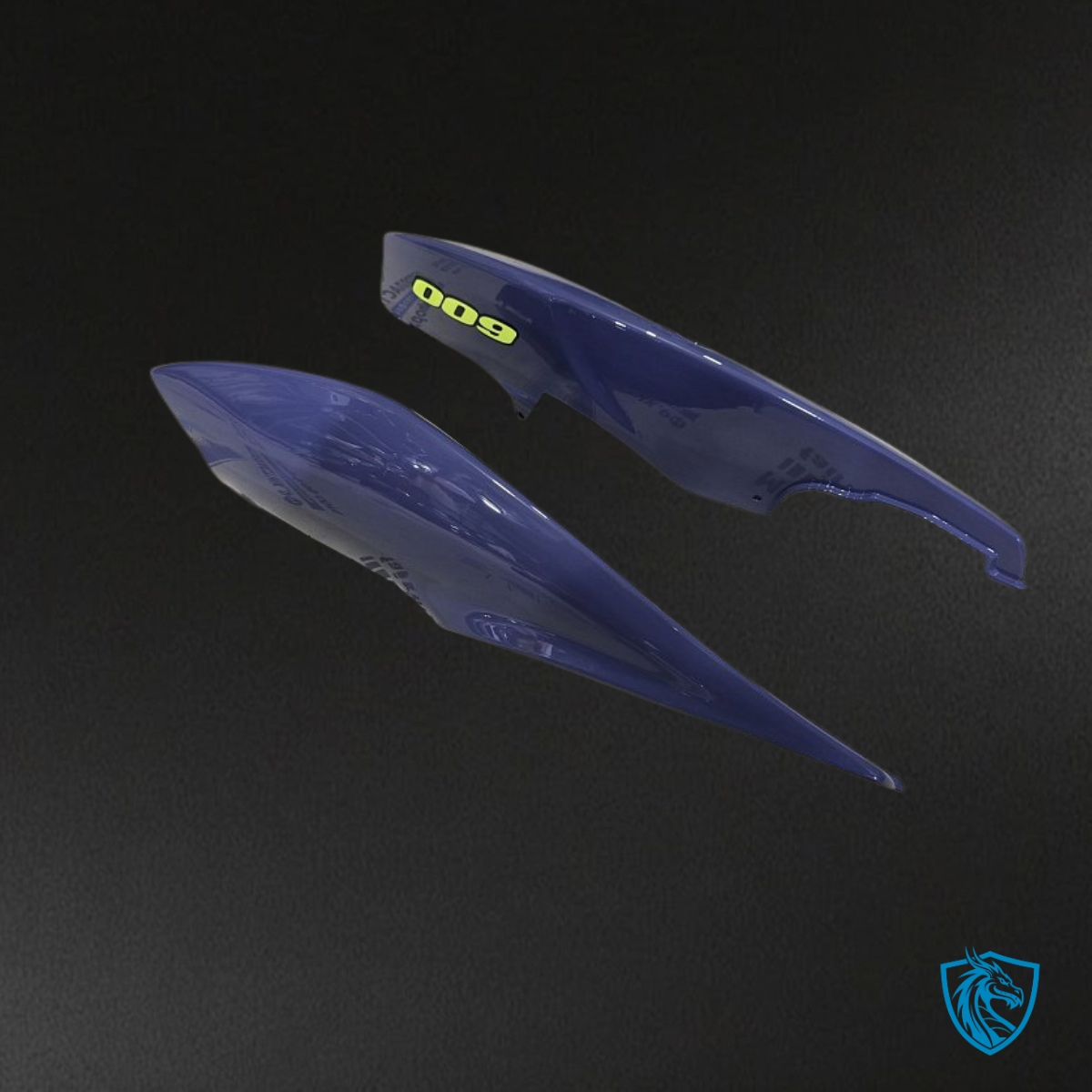 Suzuki GSXR600/750 (2006-2007) Dark Matte Blue & Yellow Fairing Kit - Aftermarket ABS Bodywork
