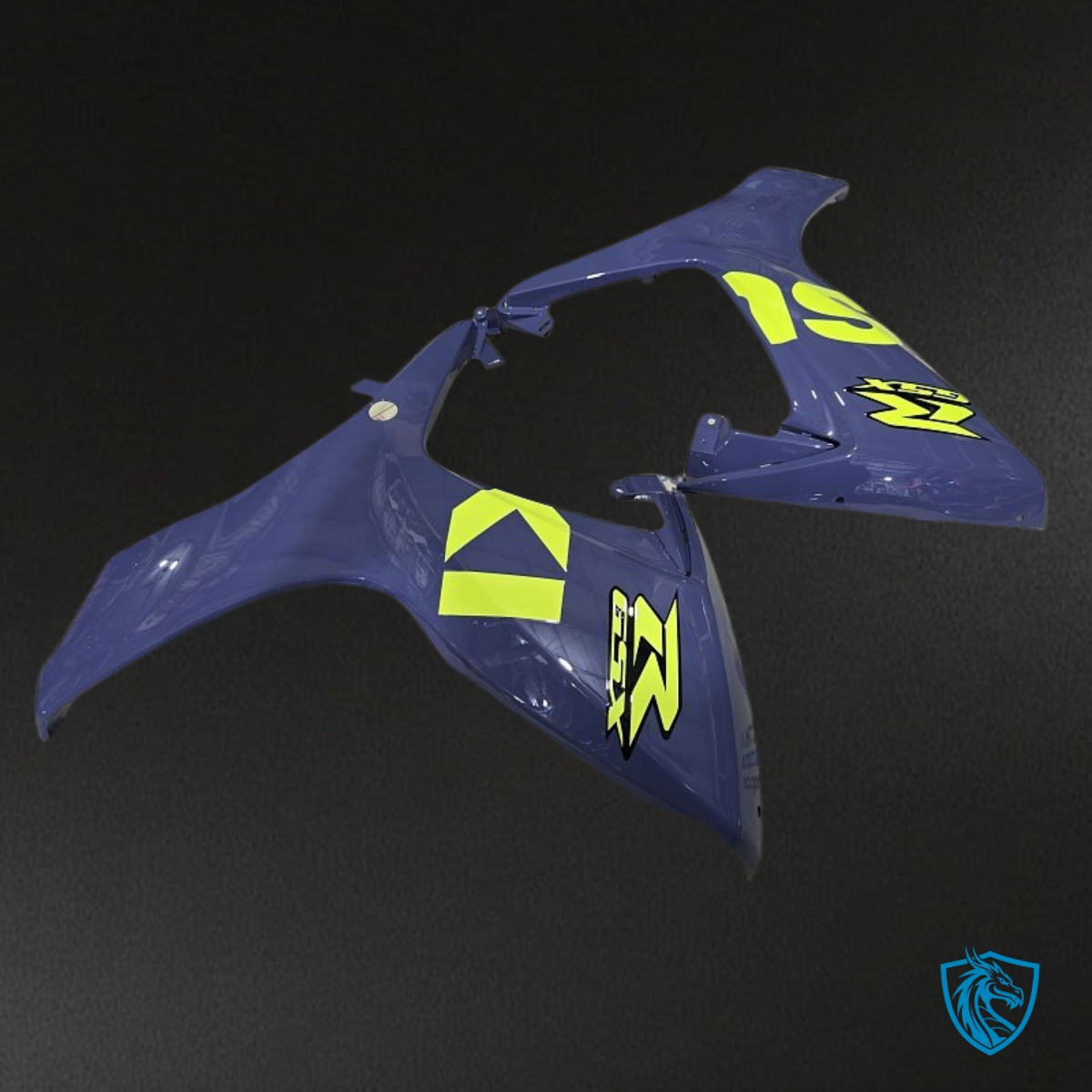 Suzuki GSXR600/750 (2006-2007) Dark Matte Blue & Yellow Fairing Kit - Aftermarket ABS Bodywork