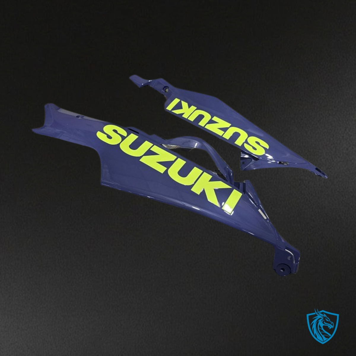 Suzuki GSXR600/750 (2006-2007) Dark Matte Blue & Yellow Fairing Kit - Aftermarket ABS Bodywork