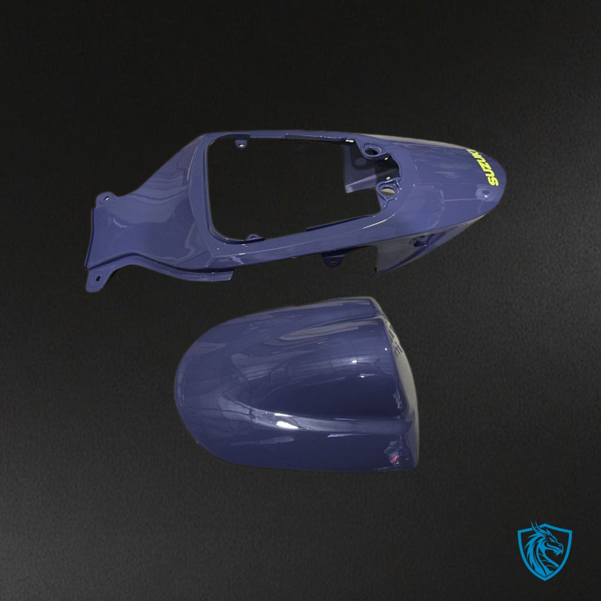 Suzuki GSXR600/750 (2006-2007) Dark Matte Blue & Yellow Fairing Kit - Aftermarket ABS Bodywork