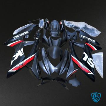 Suzuki GSXR600/750 (2008-2010) Matte Black & Red Fairings Kit | ABS Bodywork