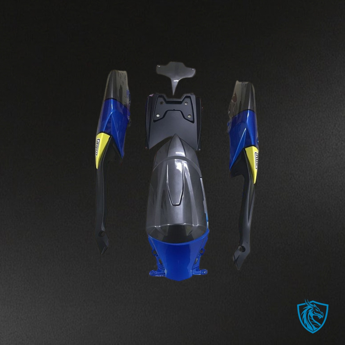 Suzuki GSXR600/750 (2008-2010) Blue & Yellow Shark - MERGEment Motorcycle Fairings Kit