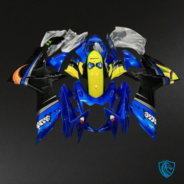 Suzuki GSXR600/750 (2011-2019) Blue, Black & Yellow Shark Fairing Kit - Aftermarket ABS Bodywork