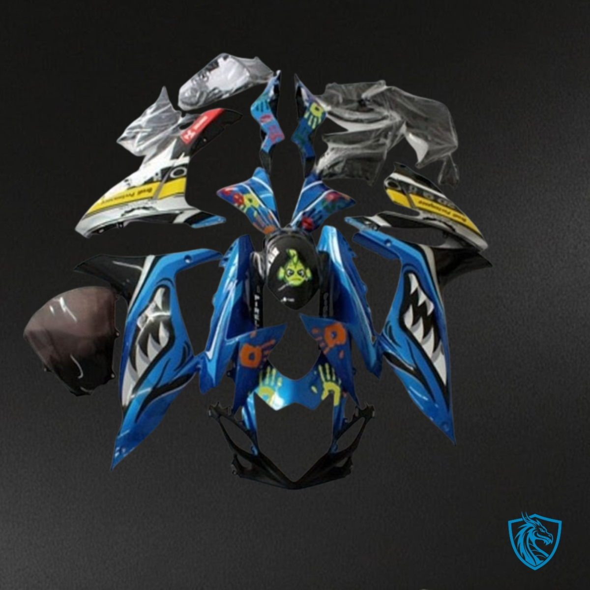 Suzuki GSXR600/750 (2011-2019) Blue Shark Fairings Kit | ABS Bodywork