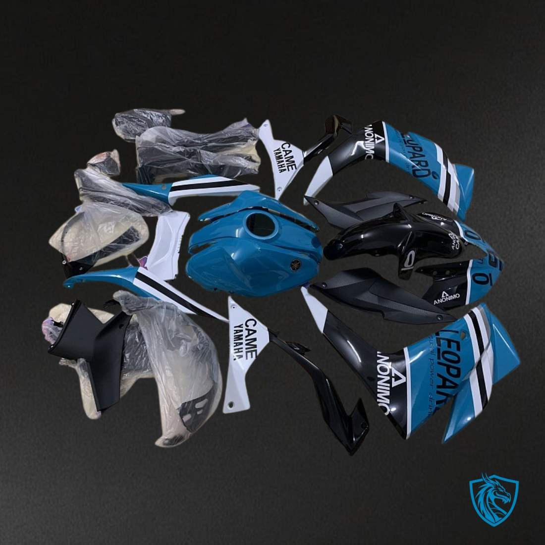 Yamaha YZF R3R25 (2015-2018) Black, Blue & White ABS Bodywork - Fairings Kit