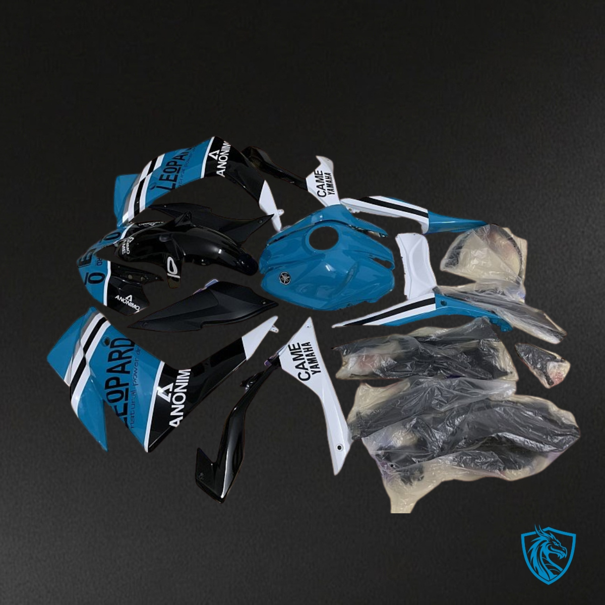 Yamaha YZF R3R25 (2015-2018) Black, Blue & White ABS Bodywork - Fairings Kit