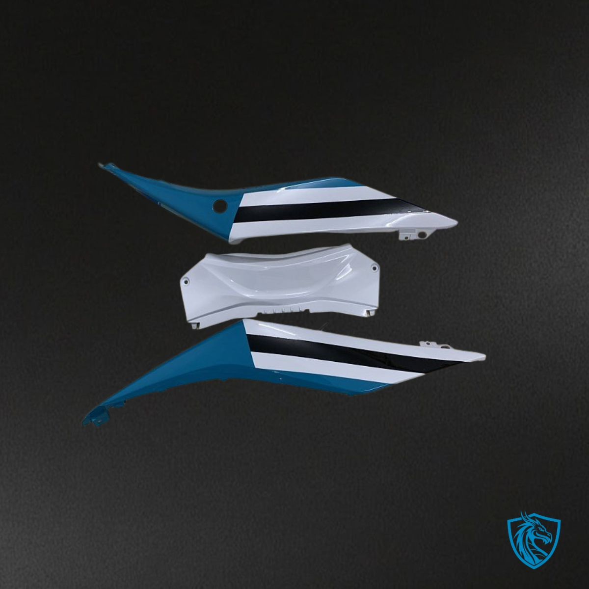 Yamaha YZF R3R25 (2015-2018) Black, Blue & White ABS Bodywork - Fairings Kit