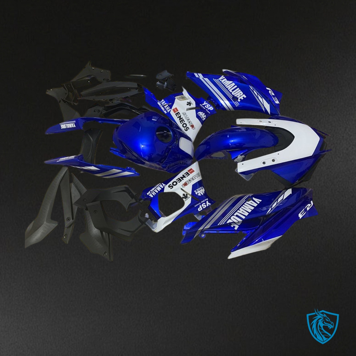 Yamaha YZF R3R25 (2019-2020) Blue & White - Replacement Motorcycle Fairings Kit
