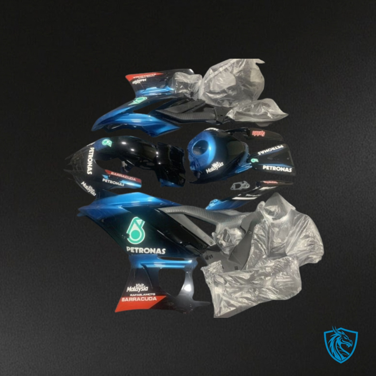 Yamaha YZF R3R25 (2019-2020) Black & Blue Fairings Kit - Aftermarket ABS Bodywork