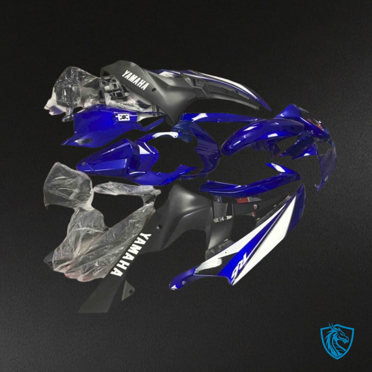 Yamaha YZF R6 (2006-2007) Blue & Black - MERGEment Motorcycle Fairings Kit