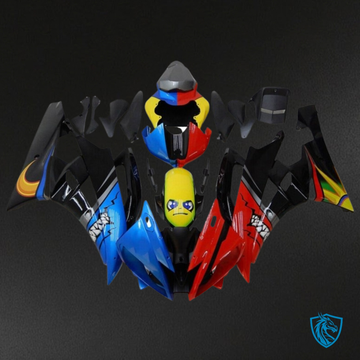 Yamaha YZF R6 (2006-2007) Red, Blue & Black Shark Fairing Kit - Aftermarket ABS Bodywork