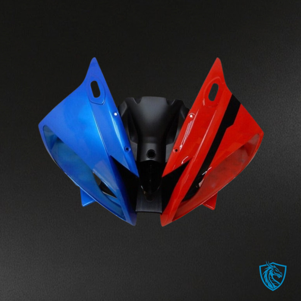 Yamaha YZF R6 (2006-2007) Red, Blue & Black Shark Fairing Kit - Aftermarket ABS Bodywork