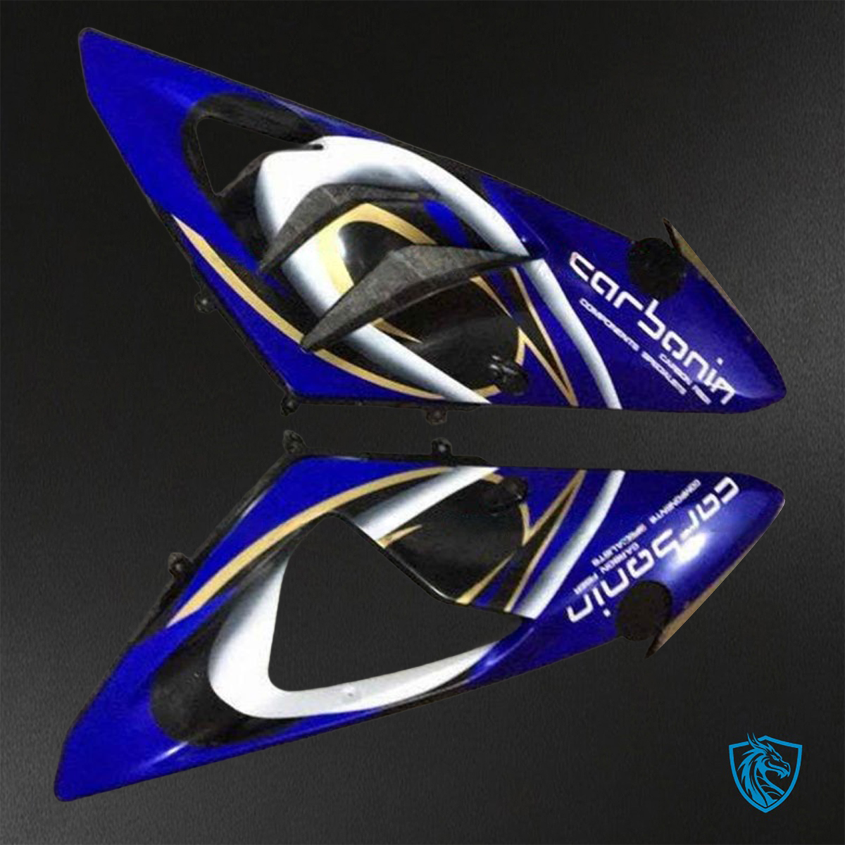 BMW S1000RR HP4 (2009-2014) Gloss Black & Blue - Replacement Motorcycle Fairings Kit