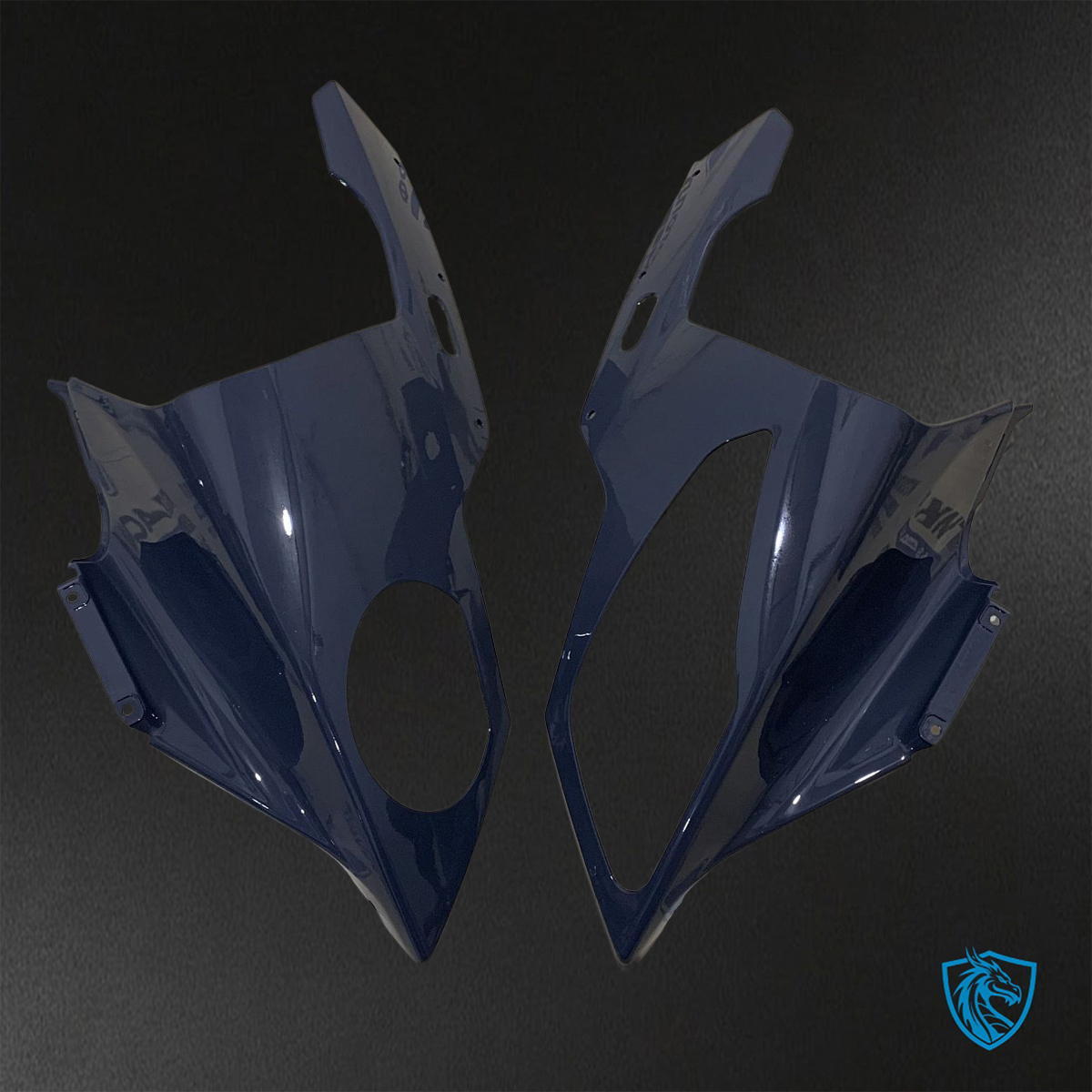 BMW S1000RR HP4 (2009-2014) Gloss Gray, Black & Yellow Fairings Kit - Aftermarket ABS Bodywork