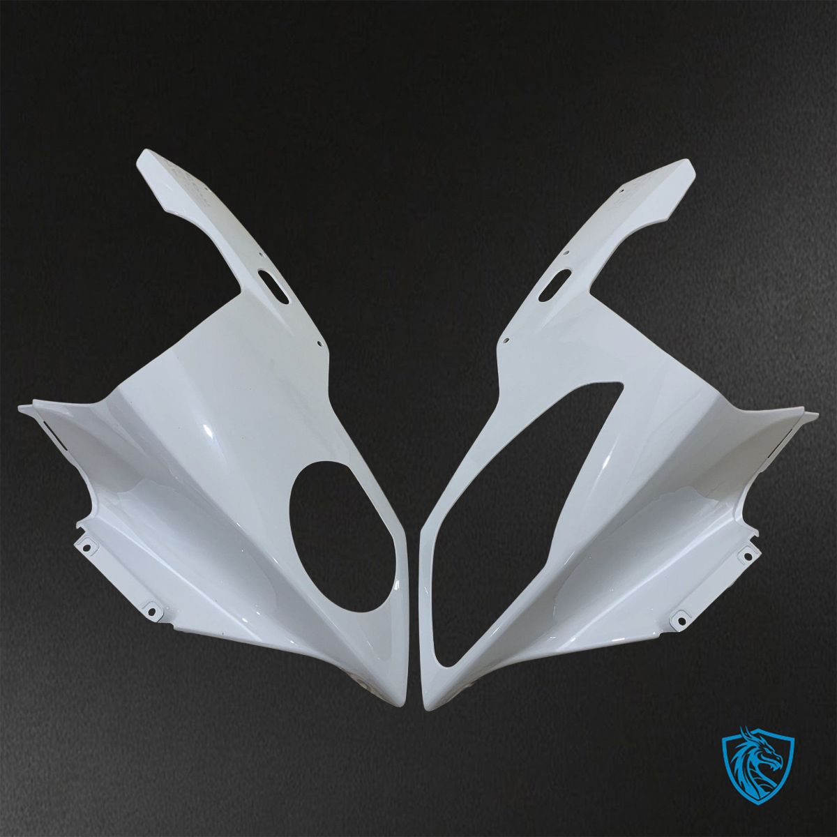 BMW S1000RR HP4 (2009-2014) Gloss Black & White  ABS Bodywork - Fairings Kit
