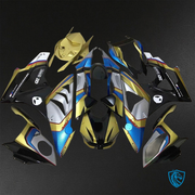 Yellow, Blue, Black & Grey