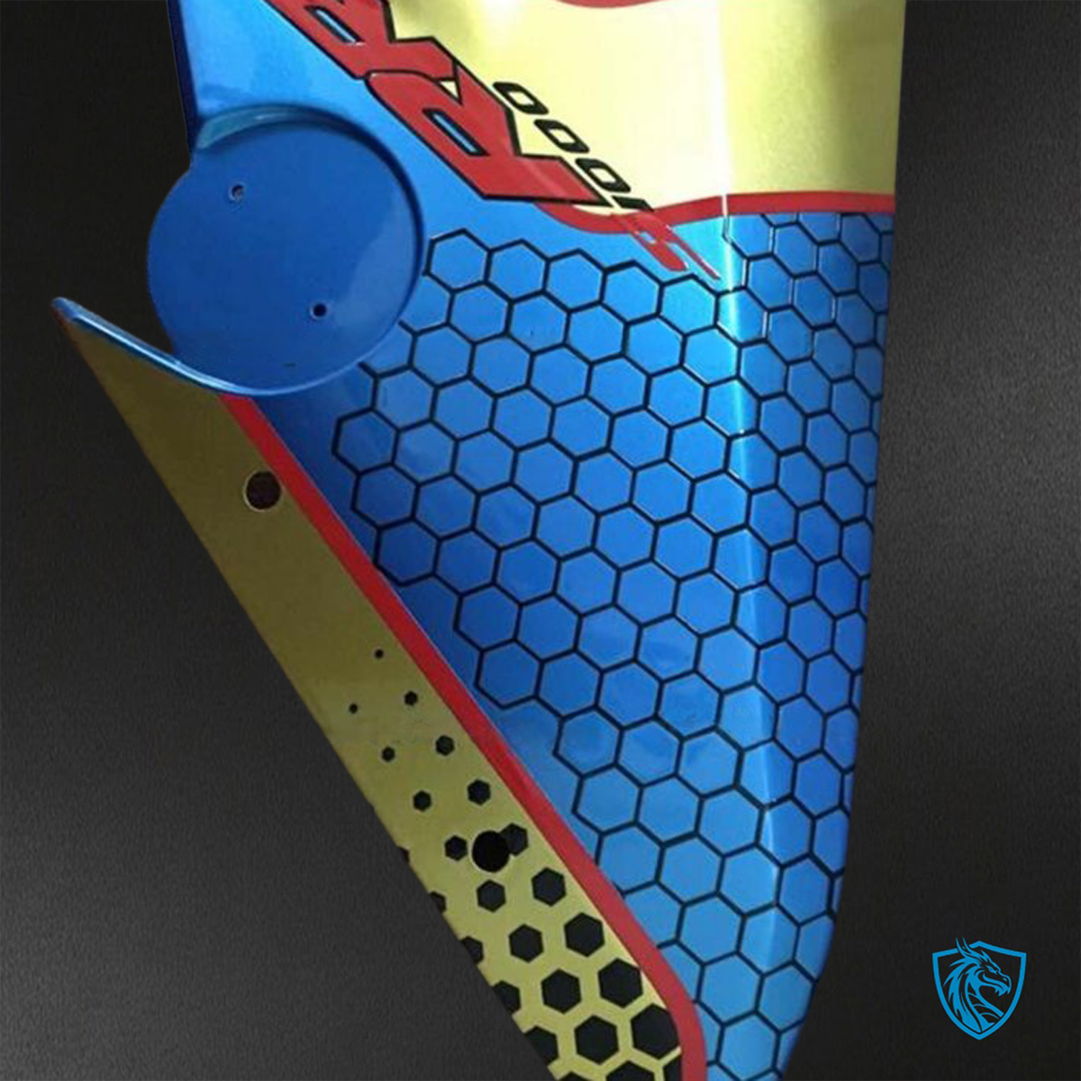 BMW S1000RR HP4 (2009-2014) Yellow, Blue, Black & Grey - Custom ABS Fairing Kit