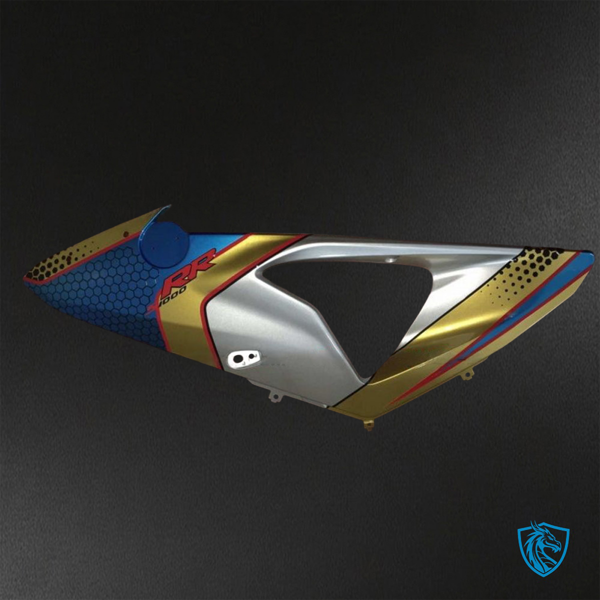 BMW S1000RR HP4 (2009-2014) Yellow, Blue, Black & Grey - Custom ABS Fairing Kit