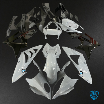 BMW S1000RR HP4 (2009-2014) Gloss Gray & Black ABS Bodywork - Fairings Kit