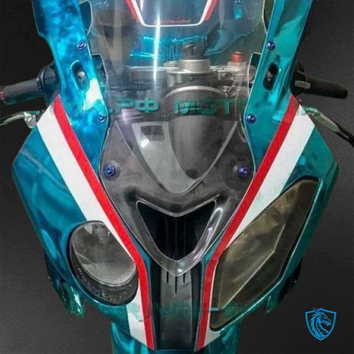BMW S1000RR HP4 (2009-2014) Green Chrome Galvanized Fairings Kit - Aftermarket ABS Bodywork