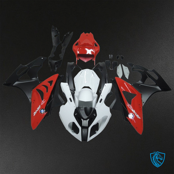 BMW S1000RR HP4 (2009-2014) Gloss Red, White & Black - Custom ABS Fairing Kit