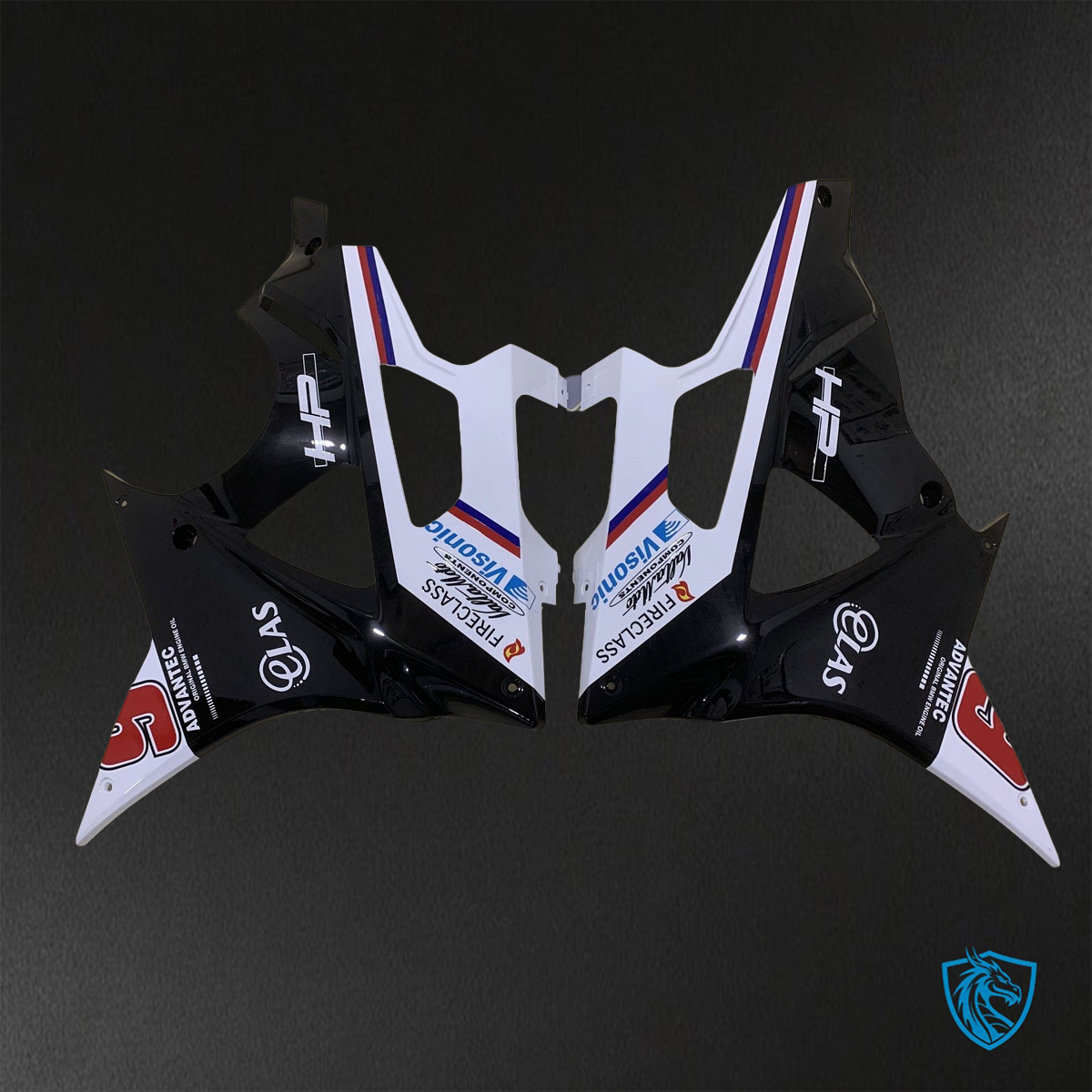 BMW S1000RR HP4 (2009-2014) Blue, White & Red Fairings Kit - Aftermarket ABS Bodywork