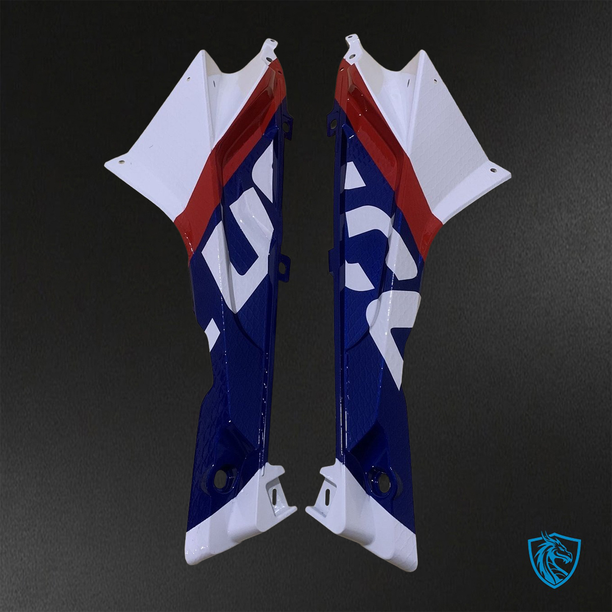 BMW S1000RR HP4 (2009-2014) Blue, White & Red Fairings Kit - Aftermarket ABS Bodywork