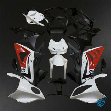 BMW S1000RR HP4 (2009-2014) Gloss White, Red & Black - Replacement Motorcycle Fairings Kit