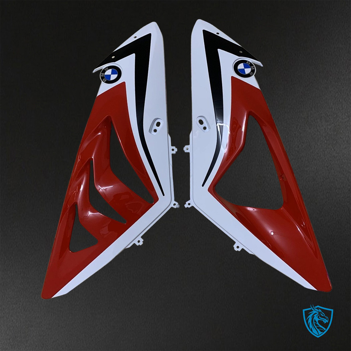 BMW S1000RR HP4 (2009-2014) Gloss White, Red & Black - Replacement Motorcycle Fairings Kit