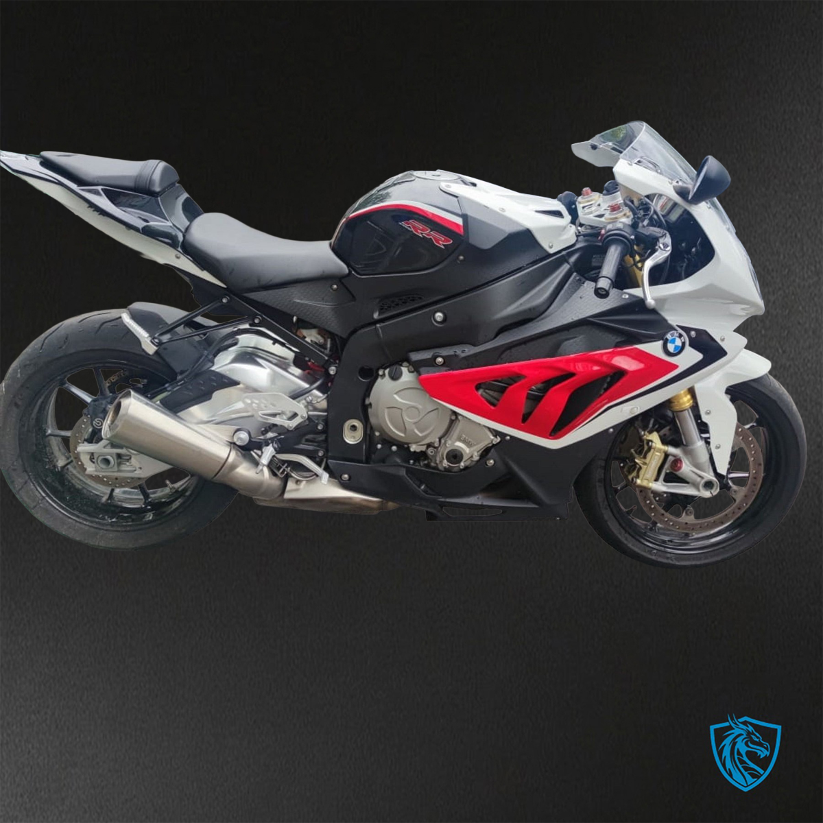 BMW S1000RR HP4 (2009-2014) Gloss White, Red & Black - Replacement Motorcycle Fairings Kit