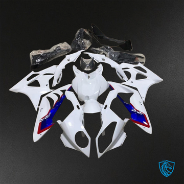 BMW S1000RR HP4 (2009-2014) White, Blue & Red - Replacement Motorcycle Fairings Kit