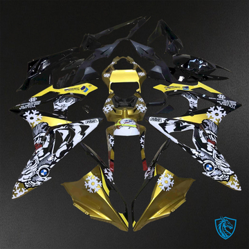 BMW S1000RR HP4 (2009-2014) Yellow, White & Black ABS Bodywork - Fairings Kit