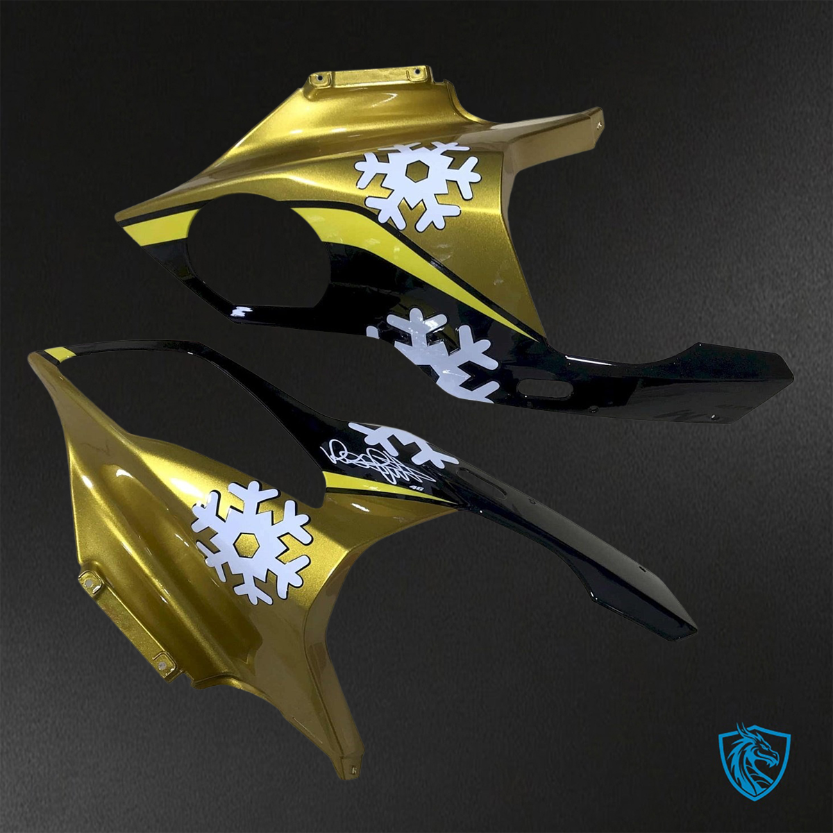 BMW S1000RR HP4 (2009-2014) Yellow, White & Black ABS Bodywork - Fairings Kit