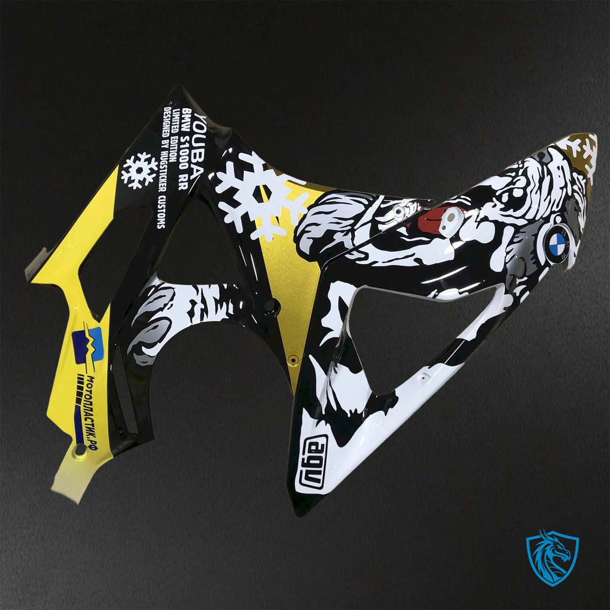 BMW S1000RR HP4 (2009-2014) Yellow, White & Black ABS Bodywork - Fairings Kit