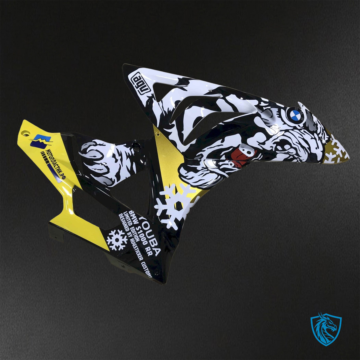 BMW S1000RR HP4 (2009-2014) Yellow, White & Black ABS Bodywork - Fairings Kit