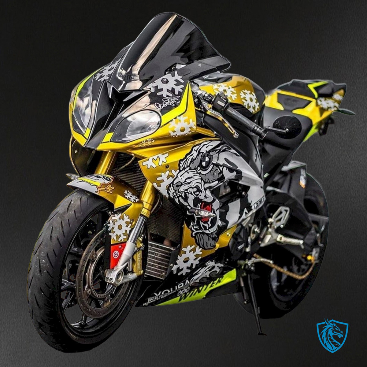 BMW S1000RR HP4 (2009-2014) Yellow, White & Black ABS Bodywork - Fairings Kit