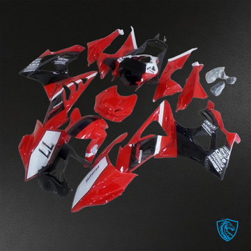 BMW S1000RR HP4 (2009-2014) Glossy Red, Black & White - Replacement Motorcycle Fairings Kit