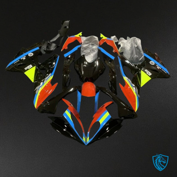 BMW S1000RR (2015-2018) Black, Red, Blue & Yellow - Custom ABS Fairing Kit